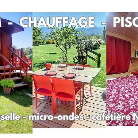 La Roulotte Du Cagire - 4 Pers - Pyrenees Villeneuve-de-Rivière Exterior foto