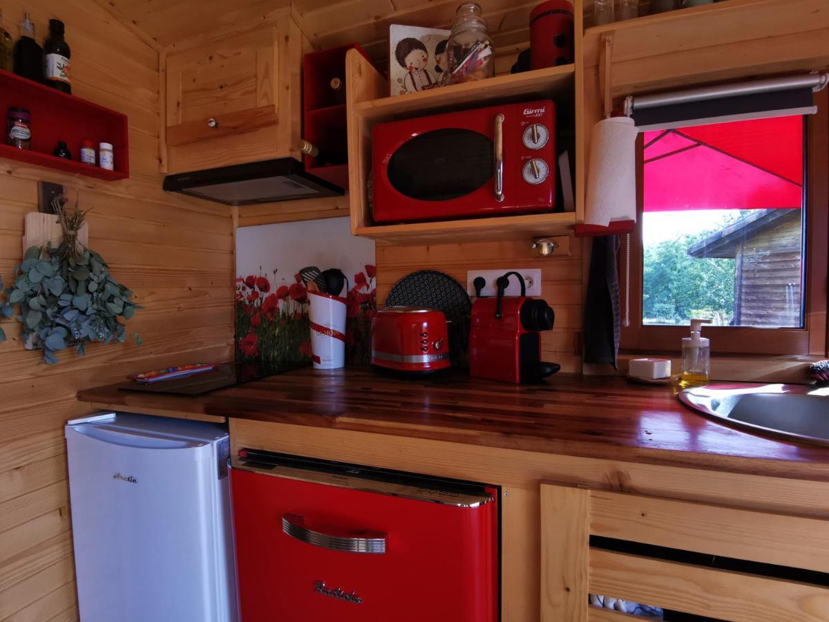 La Roulotte Du Cagire - 4 Pers - Pyrenees Villeneuve-de-Rivière Exterior foto