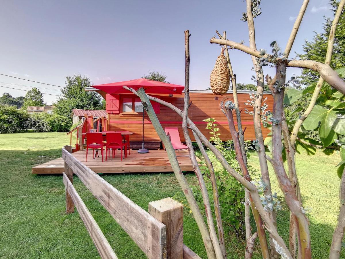 La Roulotte Du Cagire - 4 Pers - Pyrenees Villeneuve-de-Rivière Exterior foto